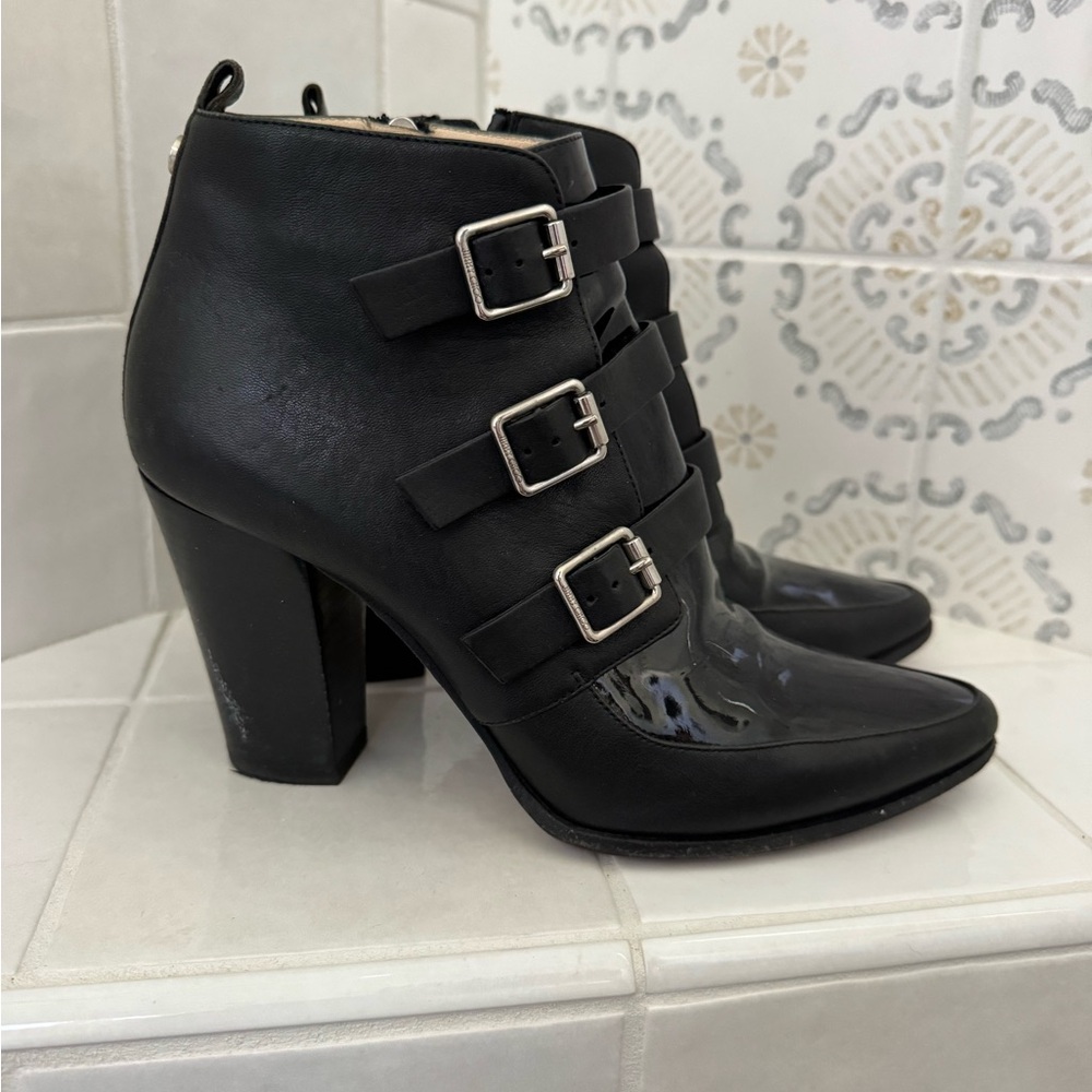 Jimmy Choo Hutch Buckle Ankle Boots